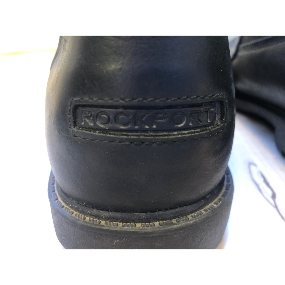 Rockport Men's Black Lace-Up Leather and Textile Boots - Picture 11 of 14
